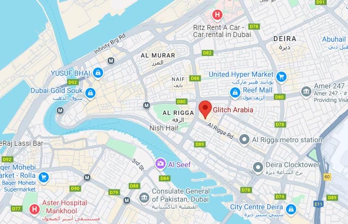 Glitch Dubai Map Glitch Dubai Map