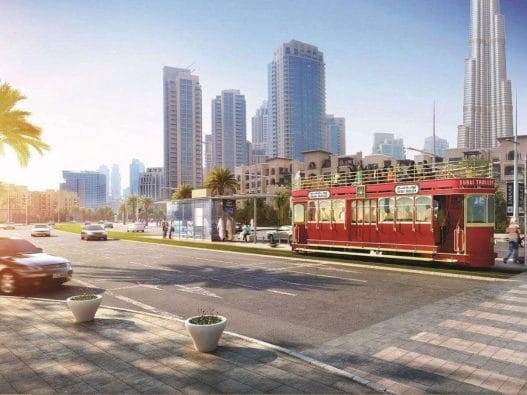 trolley tram Dubai